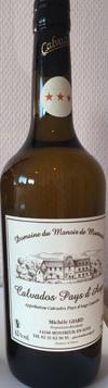 Calvados Giard fra Pays d'Auge, ***/3 år, 0,7 liter 42 pct
